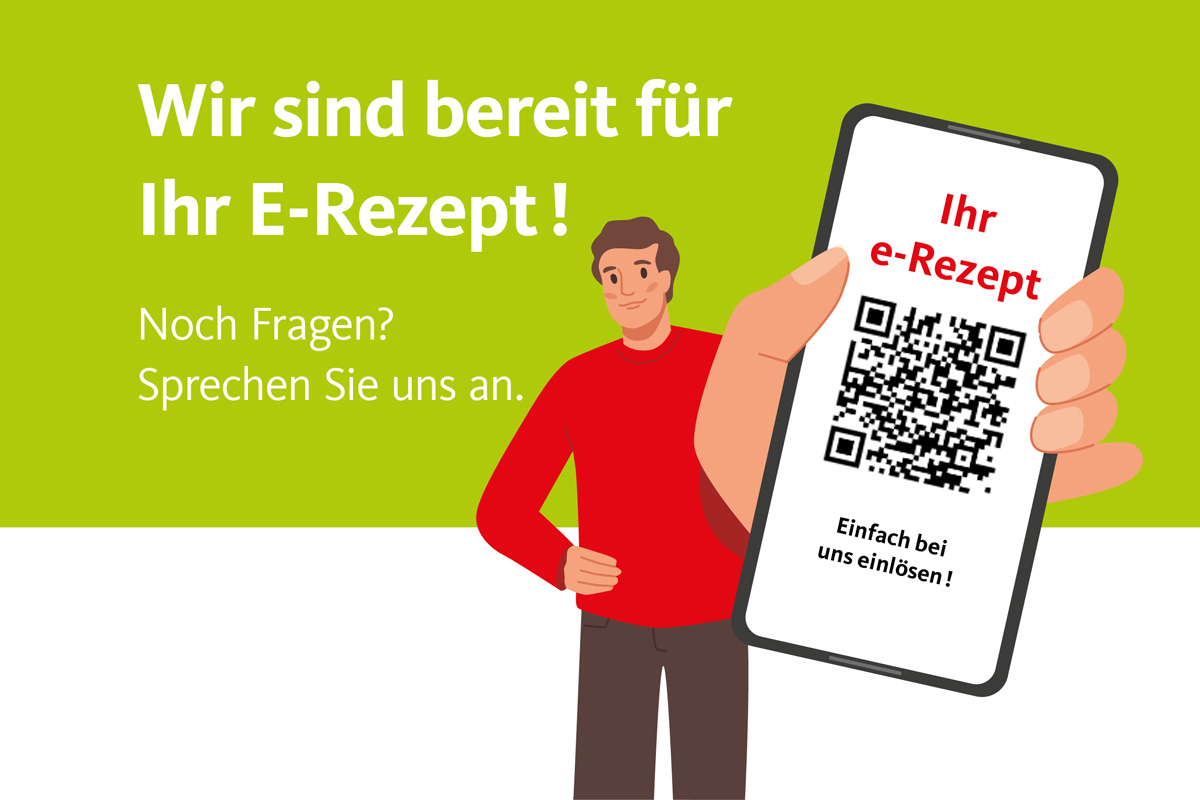 Wir sind bereit für Ihr e-Rezept!